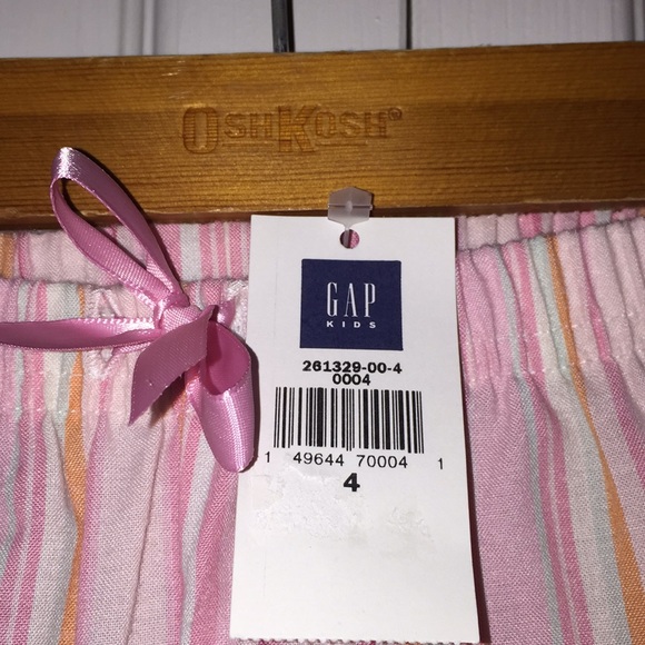 Gap Kids Dreamer Girls PJ Pajama Set Size 4 + Slippers Size 10/11 - Picture 7 of 15